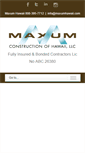 Mobile Screenshot of maxumhawaii.com